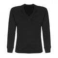 Black V-neck Jumper 50/50