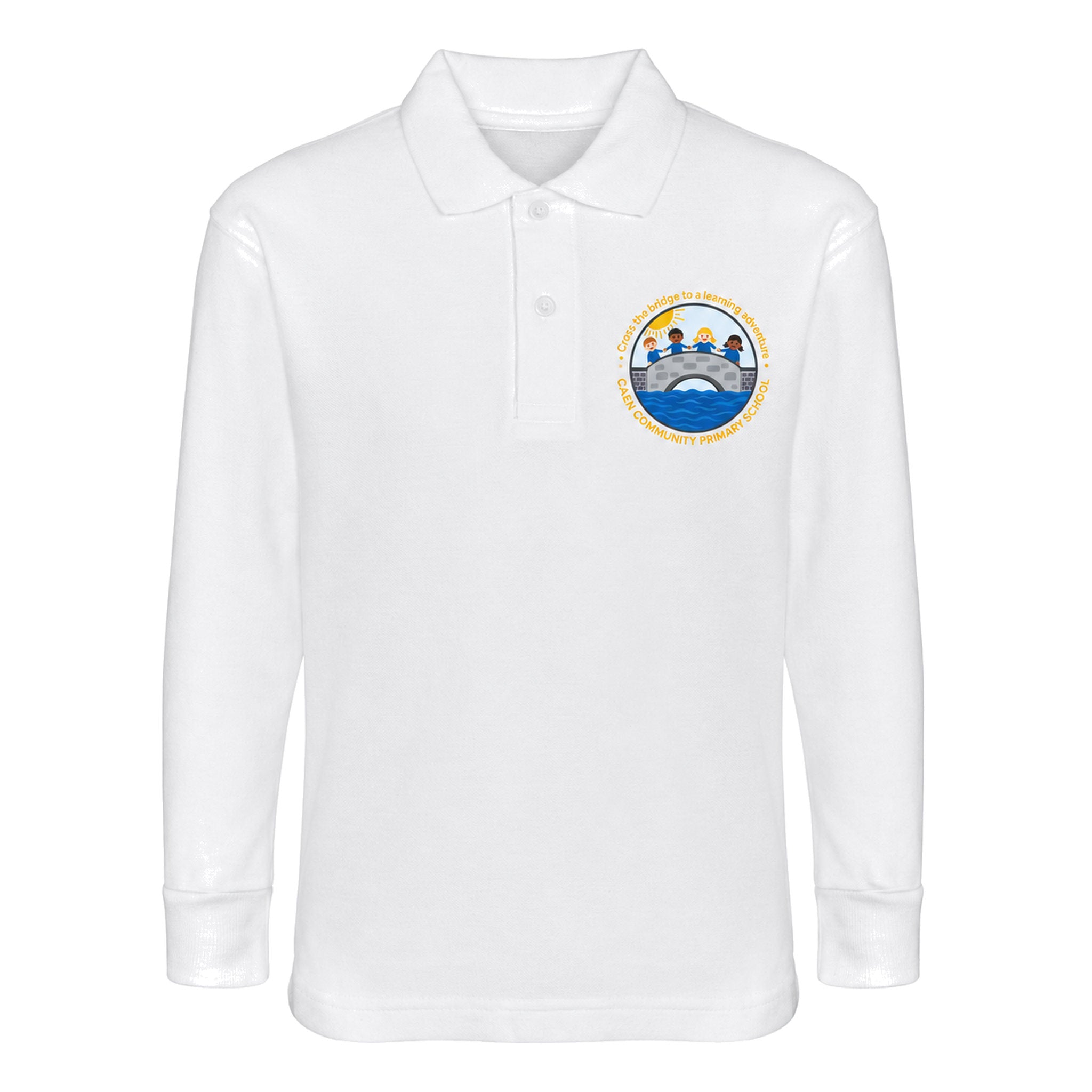 Caen Street Primary Long Sleeve Polo Shirt
